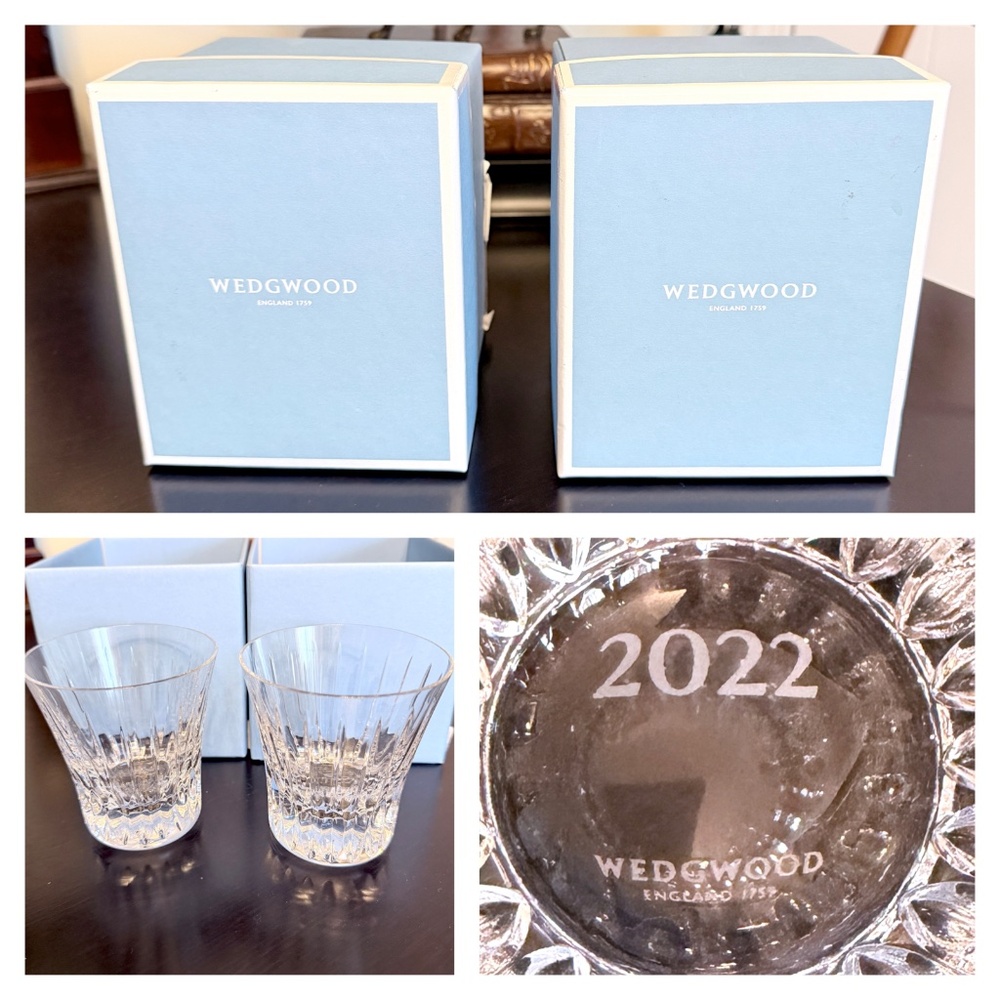 Wedgwood Annual Tumblers 2022 crystal glasses